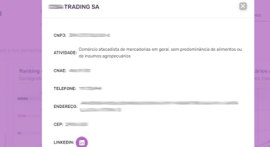 Encontre dados de clientes na plataforma Logcomex